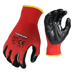 Industry Antiskid Nitrile Coated Safety Work Gloves