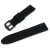 Import Interchangeable sport watch proof silicone wrist strap 18 20 22 24mm black grid suture watch band with black buckle from China