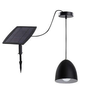 IP55 Waterproof Iron Lithium Battery Garden Ceiling Light Wall Mounted Indoor Led Solar System Chandelier Pendant Light