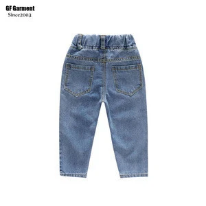Jeans Factory Wholesale  Boys Denim Pants with Elastic Waist