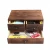 Import Jewelry Organizer 3 Drawers  Small Rustic Dark Brown Wood Storage Cabinet from China