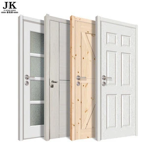 JHK- White Primer Wood Veneer PVC Melamine WPC ABS Doors Internal