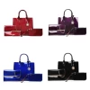 JIANUO 3 in 1 handbag ladies candy handbags women bag shoulder bling handbags set