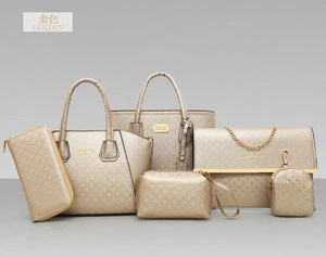 JIANUO 6 Piece Set Bag Handbags For Women Bags,Lady Handbag And Purse Shoulder Tote Bags