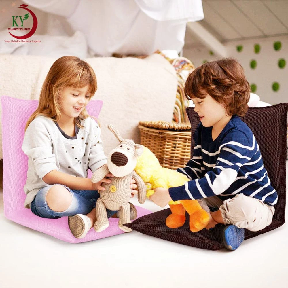 JKY Furniture Foldable Portable Upholstered Seat Foldable Floor Chair