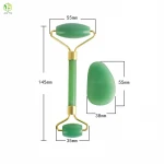 JUYU Rose Quartz Jade Gua Sha Scraping Massage Tool Slimming Tool Jade Roller