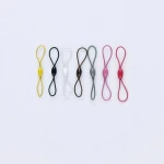 keychain elastic cord with button/mobile phone bungee cord with clips