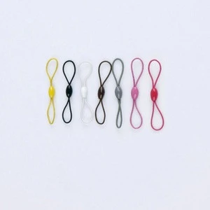keychain elastic cord with button/mobile phone bungee cord with clips