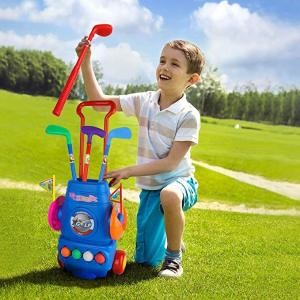 Kids Golf Club Set - Toddler Golf Ball Game Play Set Sports Toys Gift for Boys &amp; Girls