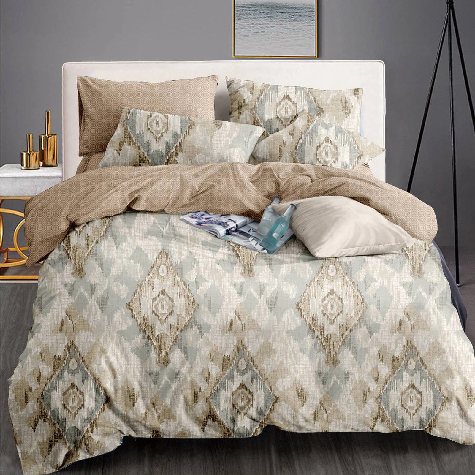King Size Printed Bedding Comforter Set
