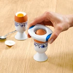 Kitchen Accessories Food Grade Egg Shell Breaker Cutter Sheller Egg opener snipper separate Topper with plastic handle