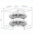 Import kitchen accessories kitchen cabinet Carousel tray ,rotating display basket 360 from China