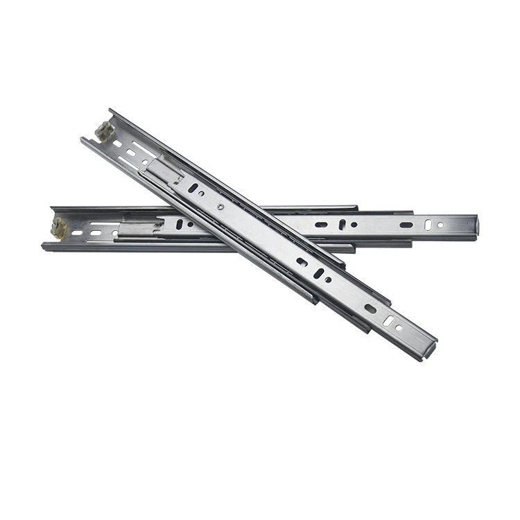 kitchen cabinet Stainless steel Rail 38mm three segment fully pull out slide rail for Disinfection cabinet and Integrated stove