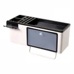 kitchen double layers seasoning dispenser box multi function plastic condiment bottle mix tool holder