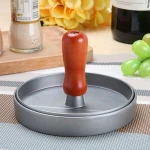 Kitchen tool metal non-stick double maker hamburger burger press