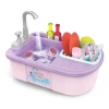 Kitchen toy dish sink set electric role play 2 color funnny play kitchen sink toys with accessories