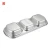Import Korean Style Restaurant Stainless Steel 18/8 Sauce Plate Divided Dipping Sauce Dish from China