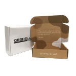 Kraft Customized Carton Corrugated Mailing Recycled Shipping Mailer Custom Folding Paper Gift Box for Apparel Cloth Mail Printing