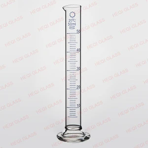 Lab Glassware Large Glass Function of Measuring Cylinder Made in China