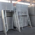 Ladder Scaffolding Galvanized Painted Steel Mobile Portal Ladder Type Frame Scaffolding