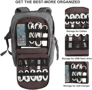 Laptop Backpack Laptop Accessories Organizer Electronic Travel Bag Lightweight Computer Bag Laptop Charger bag