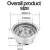 Import Large size round barbecue rack lower smoke extraction Korean charcoal barbecue stove embedded barbecue equipment from China