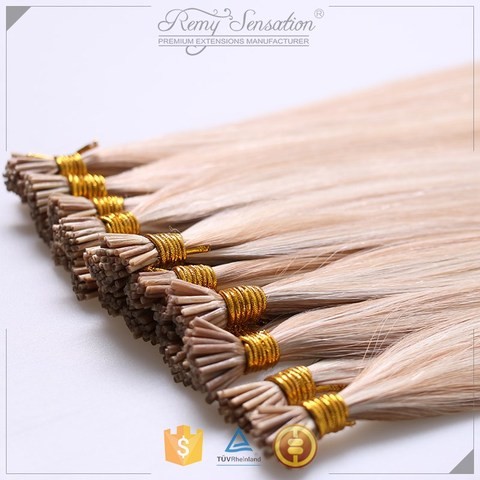 Large Stock High Quality 12A Balayage Ombre Overnight Delivery Prebonded  I Tip Hair Extensions