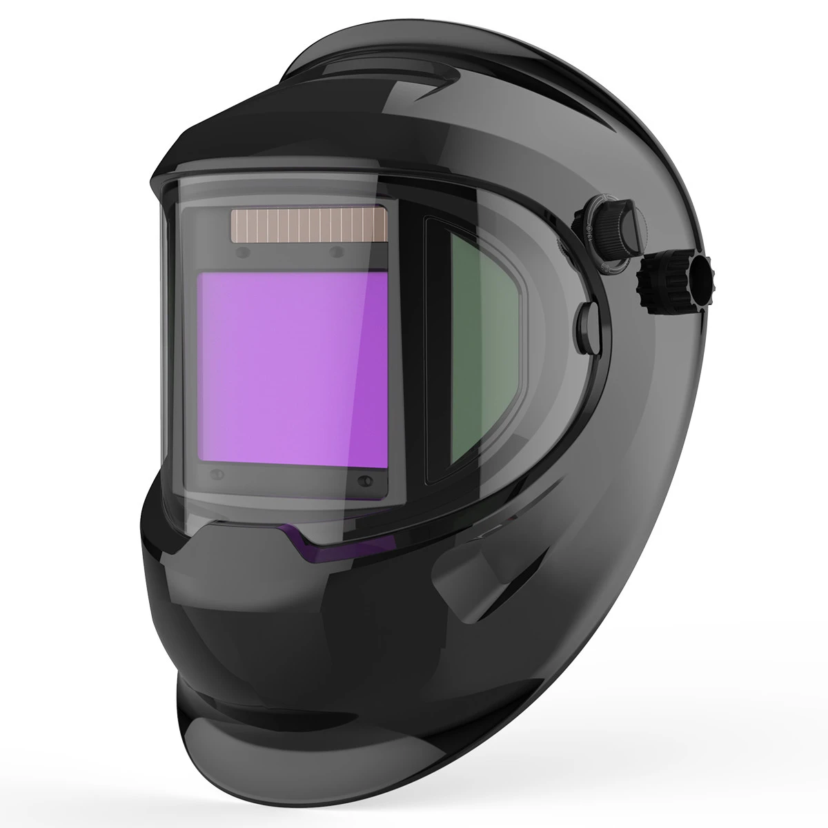 Large View Sensor Headgear Variable Shade Solar Safty Welding Helmets 4 sensors Auto Darkening With air filter welding mask