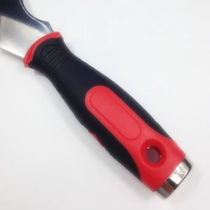 LARY Hot Sale Multi-Functional Rubber Plastic Handle Stainless Steel Putty Knife