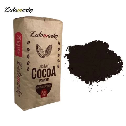 latamarko LM68 cocoa powder alkalized organic cocoa powder brands Dark Brown Alkalized Cocoa Powder Fat 10-12%