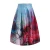 Import Latest Fashion Design High Waisted Girl Ruffle Skirt Sublimation Printed A Line Woman Clothing Broadcloth Fabric Skirt For Lady from China