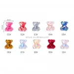 Latest resin nail art factory nail art supplies DIY bear nail charms