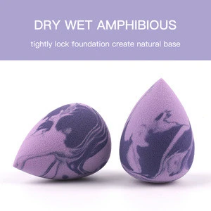 Latex Free Purple Waterdrop Makeup Sponge