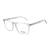 Import LC036 Transparent acetate square eyewear optical glasses frames from China