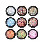 LDD683 Colors Glitter Nail Sequins Acrylic Powder Cosmetic Festival Chunky Body Manicure Craft Glitter for Nail Hair Face