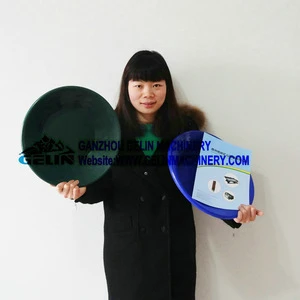 Light weight round plastic mining concentration river gold washing pan