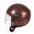 Import LIGHT WEIGHT WONDER NEW Chocolate Brown Half Face Motorcycle Helmet with PC Visor for unisex from India