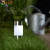 Import LIJF  6CM Outdoor Solar Stainless steel  Bollard Decorative Garden Stake Pathway Light from China