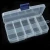 Import Lingsai 10 grid 13*7cm Transparent plastic DIY cosmetic storage jewelry box from China