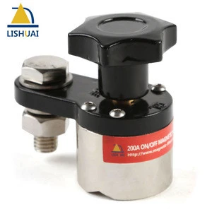 LISHUAI On/Off Magnetic Welding Ground Clamp/Neodymium Magnet Welding Holder 200A/300A/600A