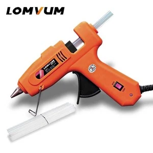 LOMVUM NEW Professional High Temp Hot Melt Glue Gun 80W Pneumatic DIY Tools With 15 Free Glue Sticks Graft Repair Heat Gun