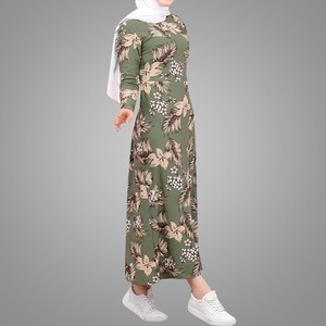 Long Dress Ethnic Women Muslim Summer Dress Long Printing Kaftan Design Muslim Dress