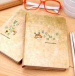 Lovely hardcover illustration journal travelers notebook with colorful inner page