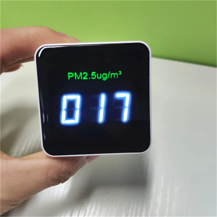 Low MOQ white PM2.5 air quality monitor detector indoor Carbon Dioxide ppm CO2