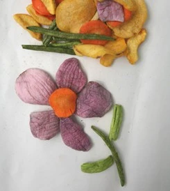 Low Temperature Vacuum Fried MIxed Vegetable and Fruit Chips (Healthy Snack)