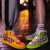 Import Luminous Glow in Dark Adults Fiber Optic Glowing Lighting Mens Party Light up LED Shoes from China