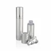 luxury aluminum 1oz 10ml 15ml 30ml 50ml 80ml 100ml 120ml silver cosmetic lotion pump airless  bottle