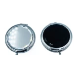 Luxury diamond Decoration Cosmetic mirror professional compact pocket round makeup mirror