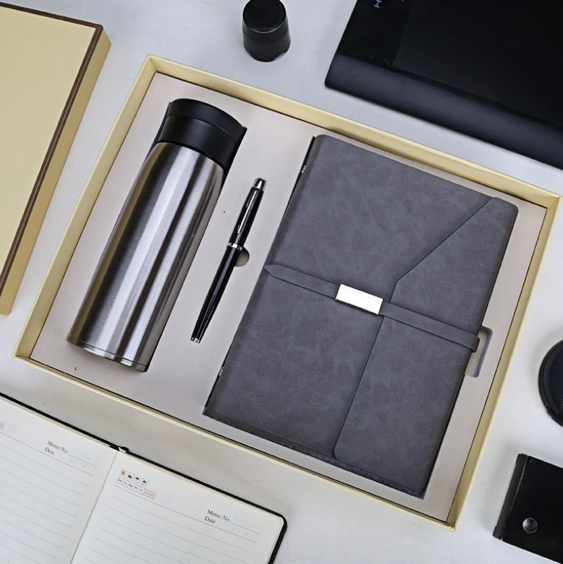 Luxury Leather Notebook Christmas Gift Ideas Corporate Business Gift Set