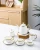 Import Luxury porcelain  wedding gold rimmed line  77 Pcs plated dinner  sets  white ceramic plate and bowl  dinnerware from China